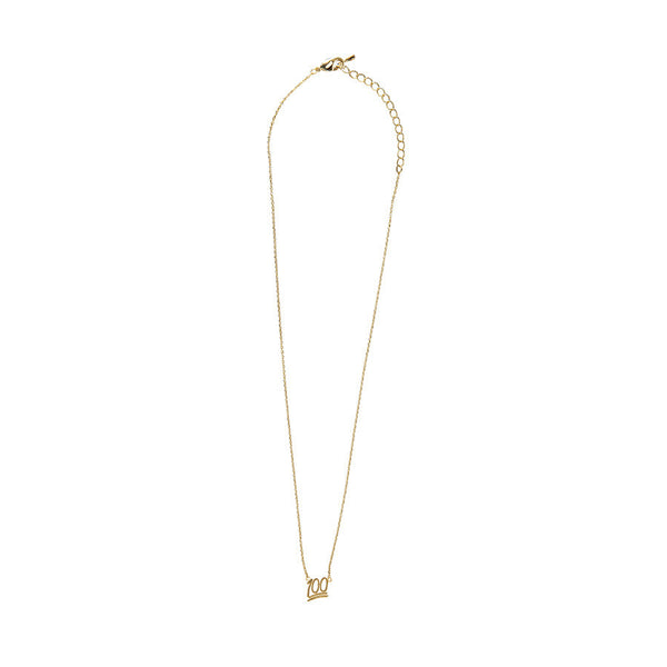100% Emoji Gold Necklace
