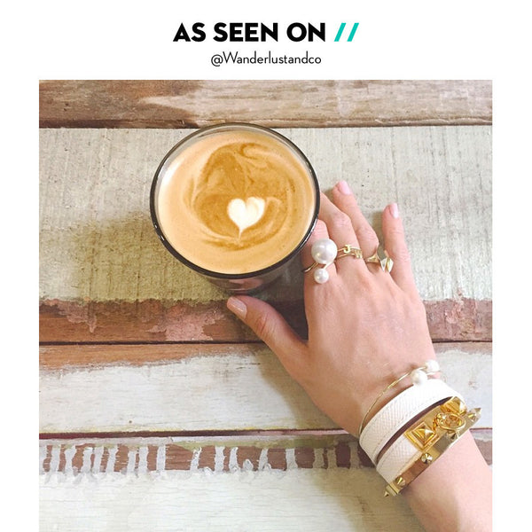 Alphabet Gold Ring - Wanderlust + Co