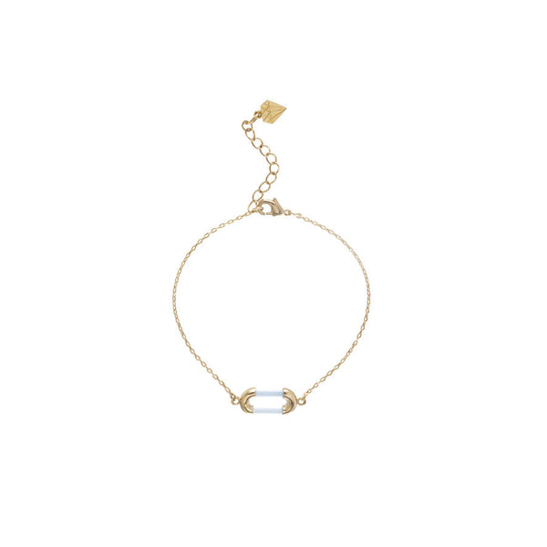 Aria Gold & Blue Bracelet - Wanderlust + Co