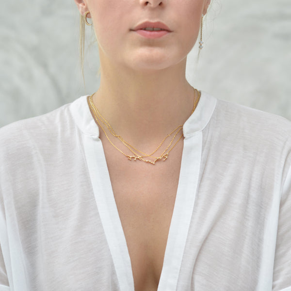 Aries Cosmic Gold Necklace